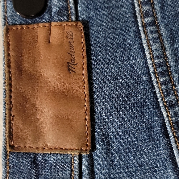 MADEWELL STRAIGHT LEG HIGH WAISTED DENIM BLUE MOM JEANS ECO SLIM BOYJEAN PANT 26 - Picture 12 of 16